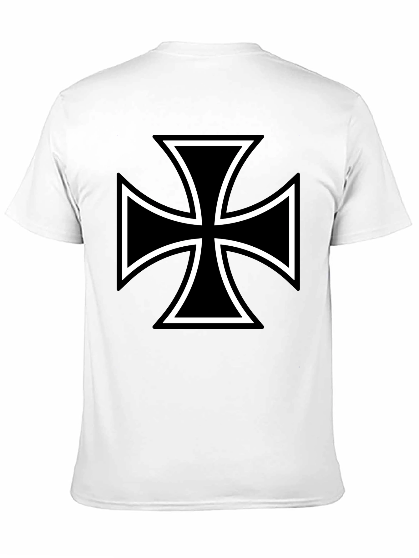 Black Maltese Cross Graphic Tee