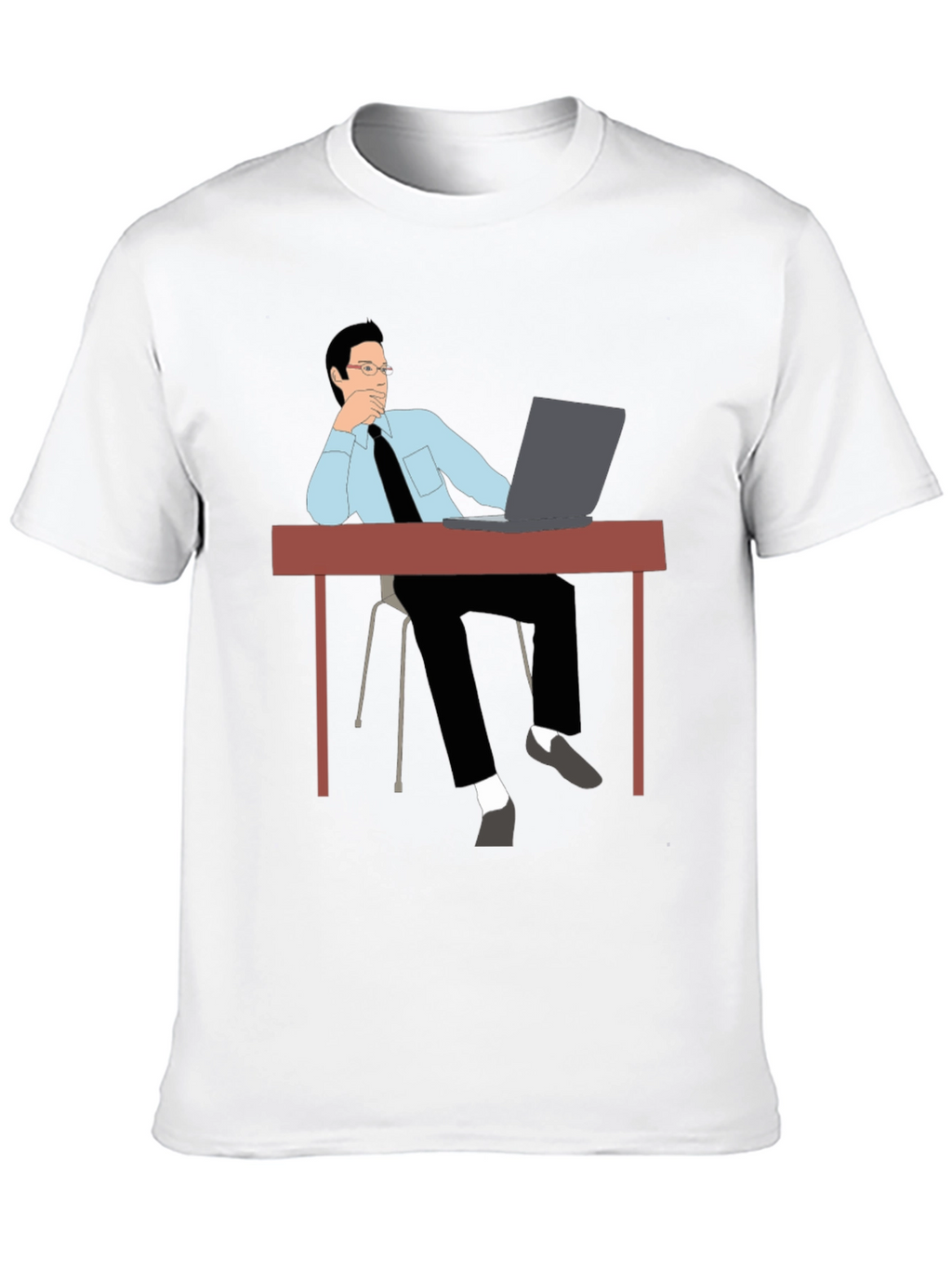 Thinking Man T-Shirt - Office Style