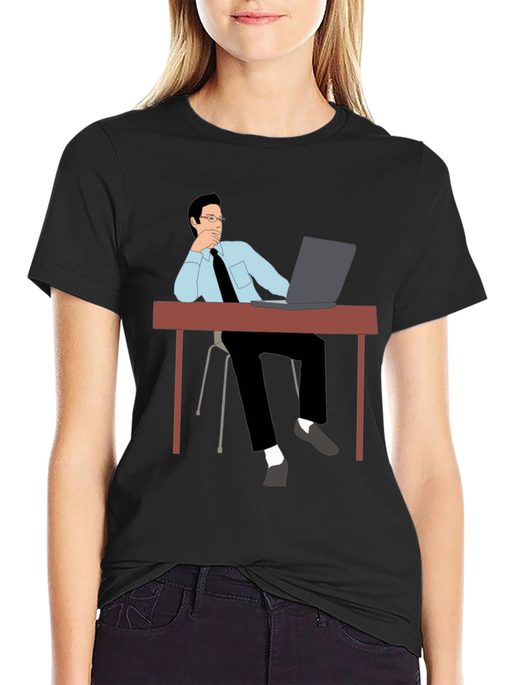 Thinking Man T-Shirt - Office Style