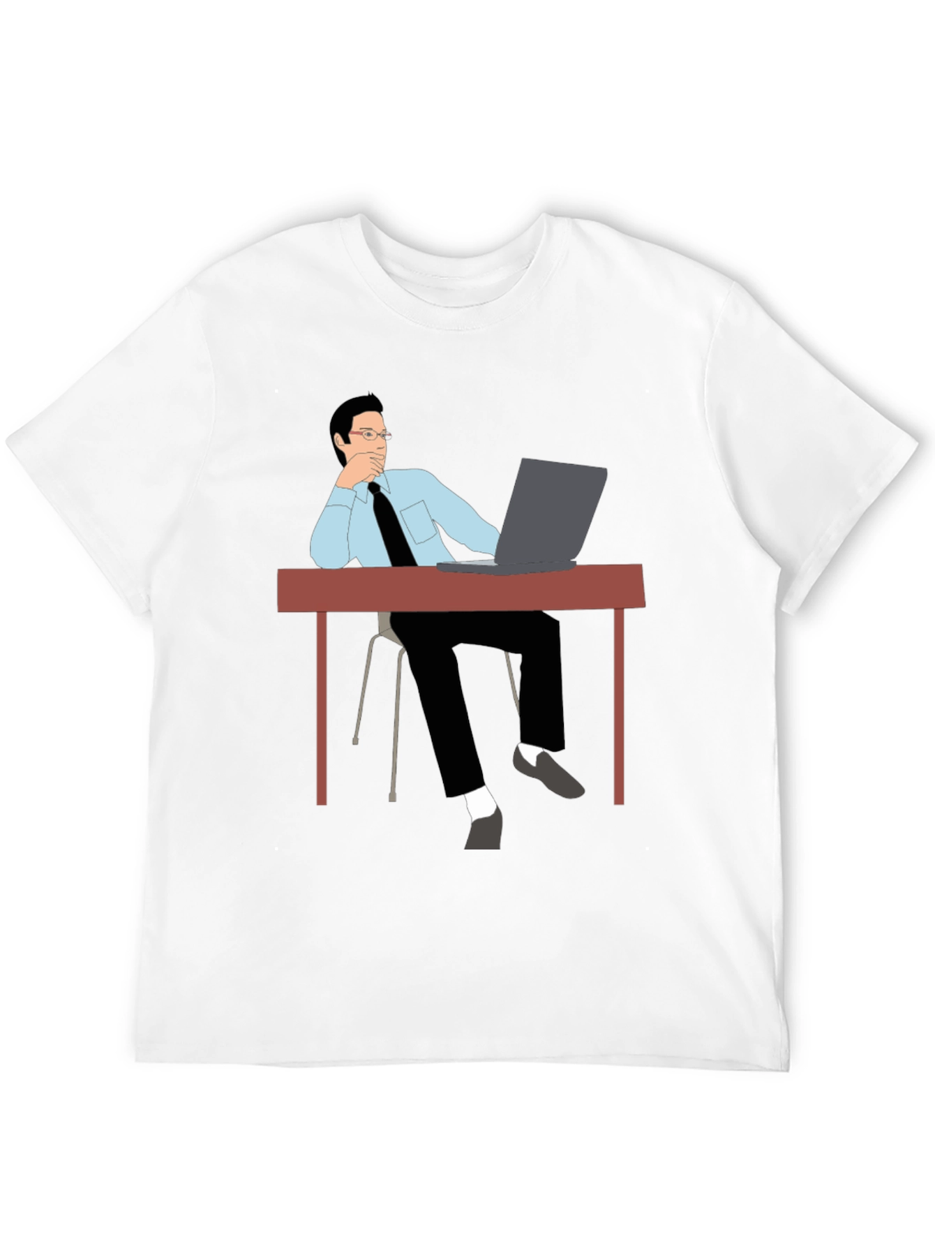 Thinking Man T-Shirt - Office Style
