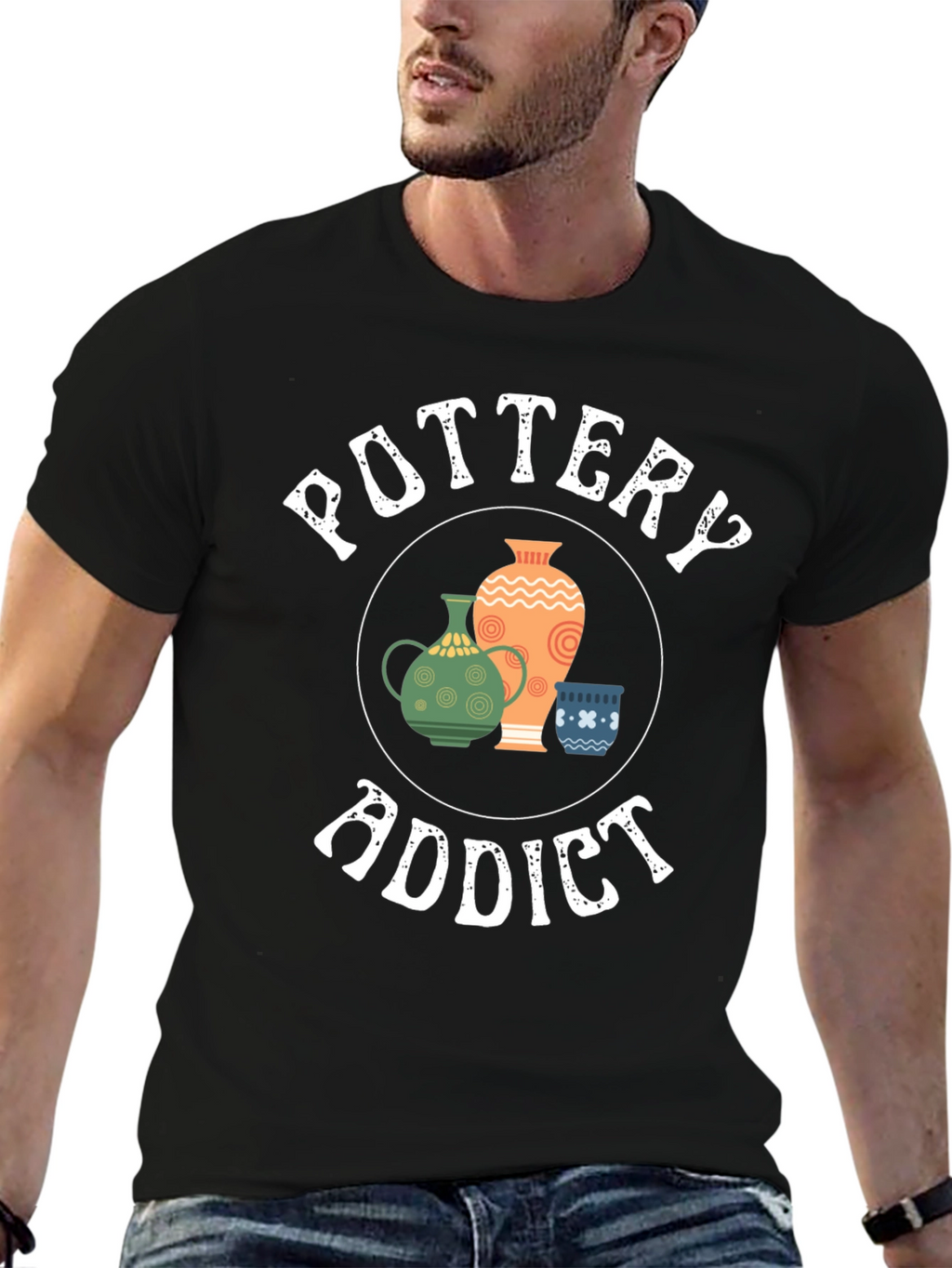 Pottery Addict Graphic Tee - Unique Pottery Lovers Gift
