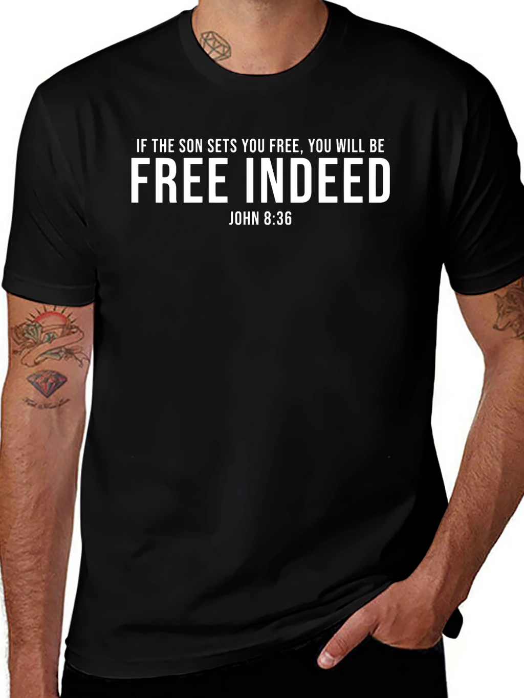 Free Indeed T-Shirt - Religious Graphic Tee