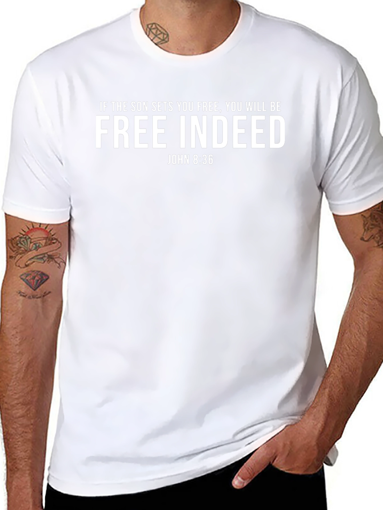 Free Indeed T-Shirt - Religious Graphic Tee
