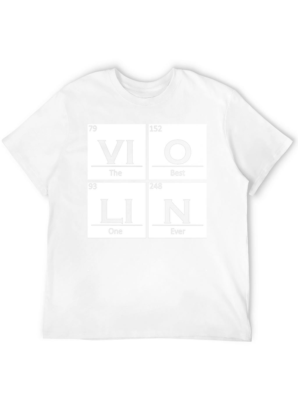 Violin Periodic Table Funny Music T-Shirt