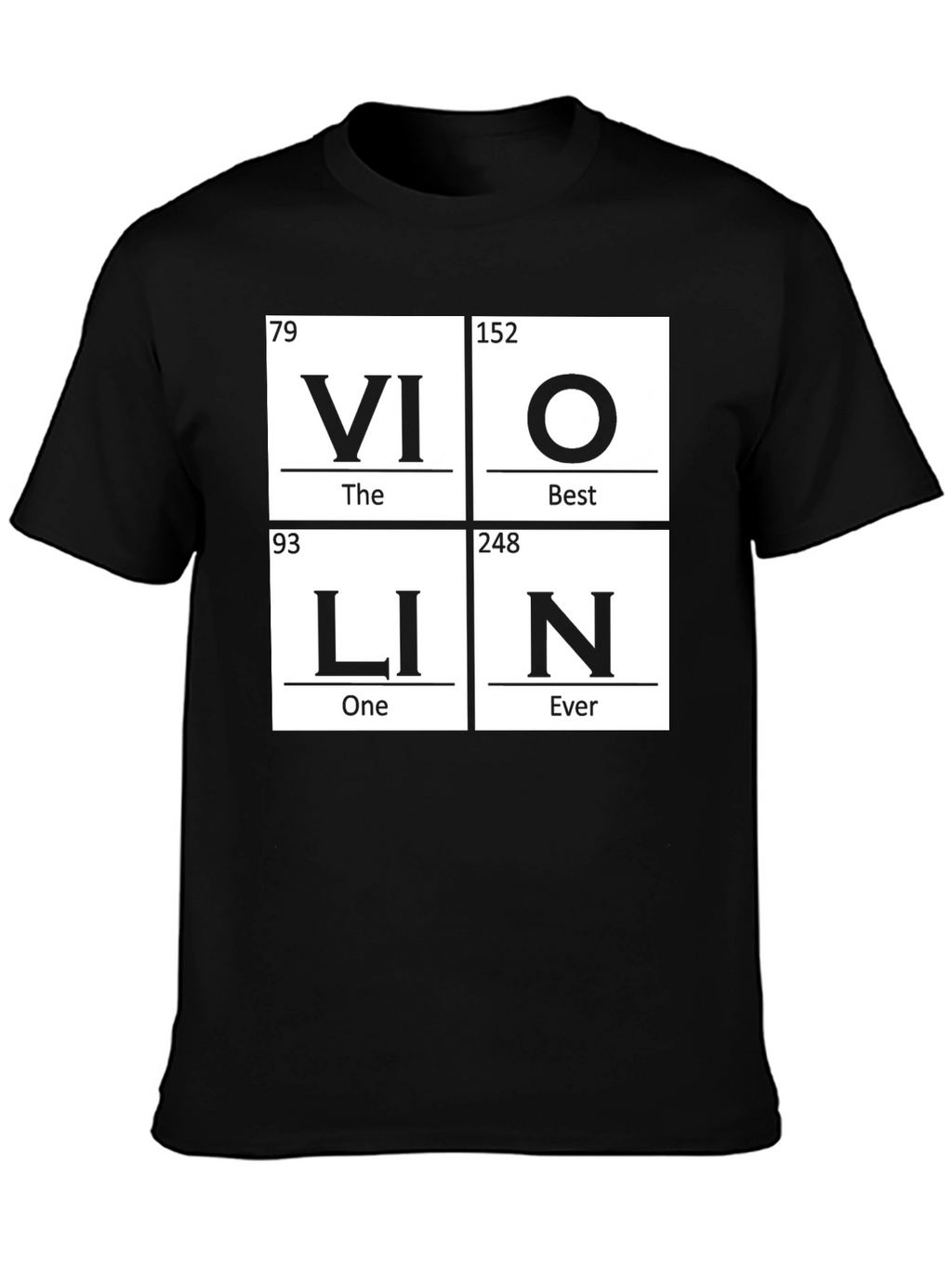 Violin Periodic Table Funny Music T-Shirt