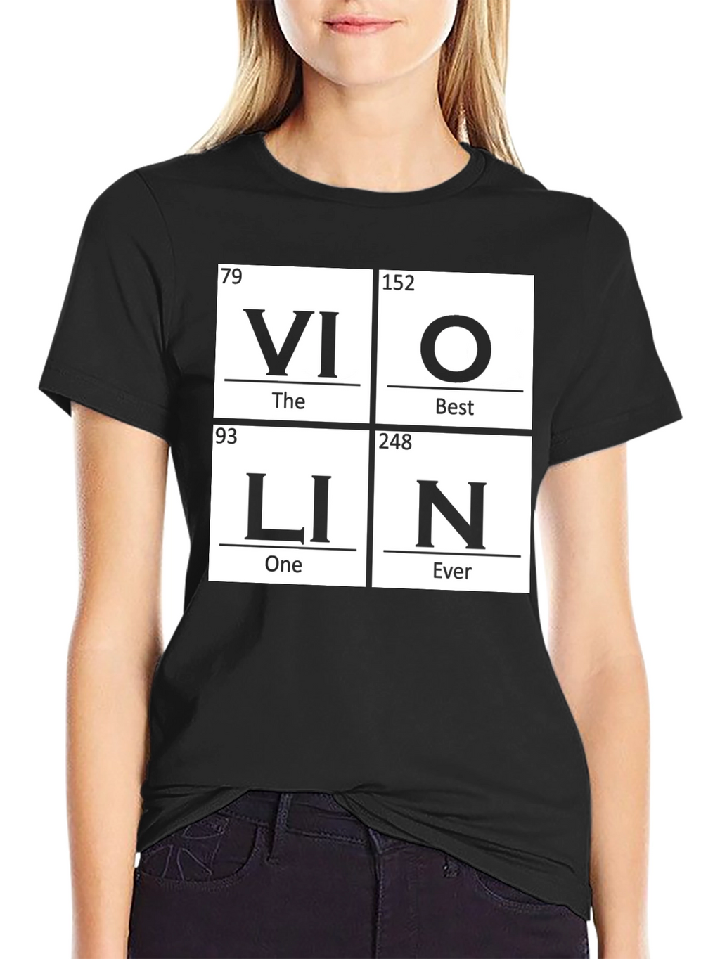 Violin Periodic Table Funny Music T-Shirt