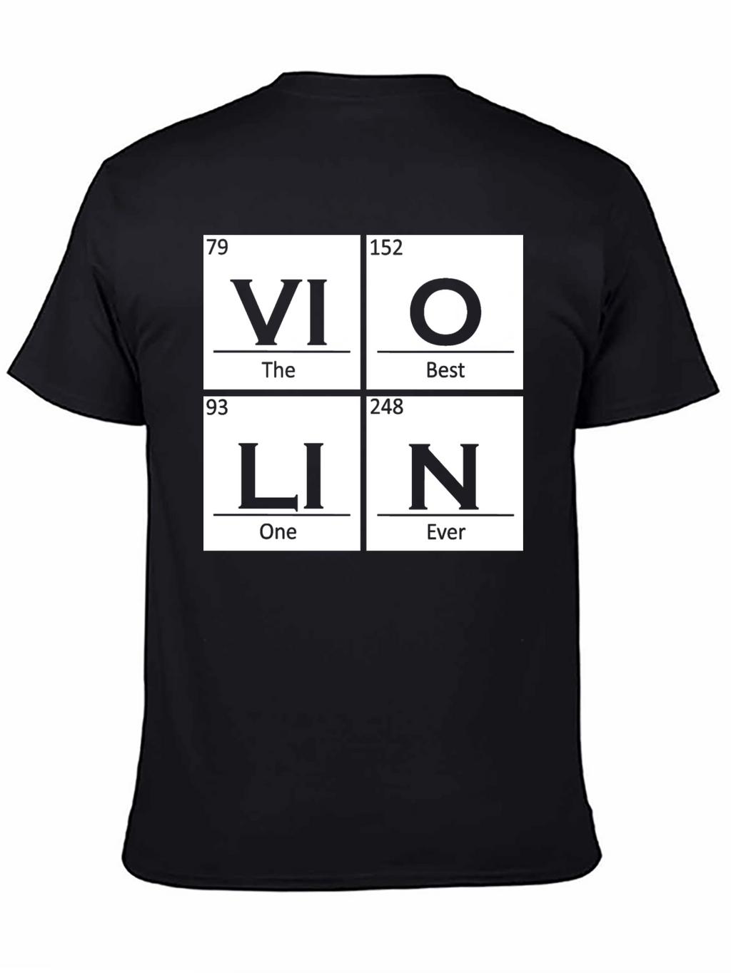 Violin Periodic Table Funny Music T-Shirt