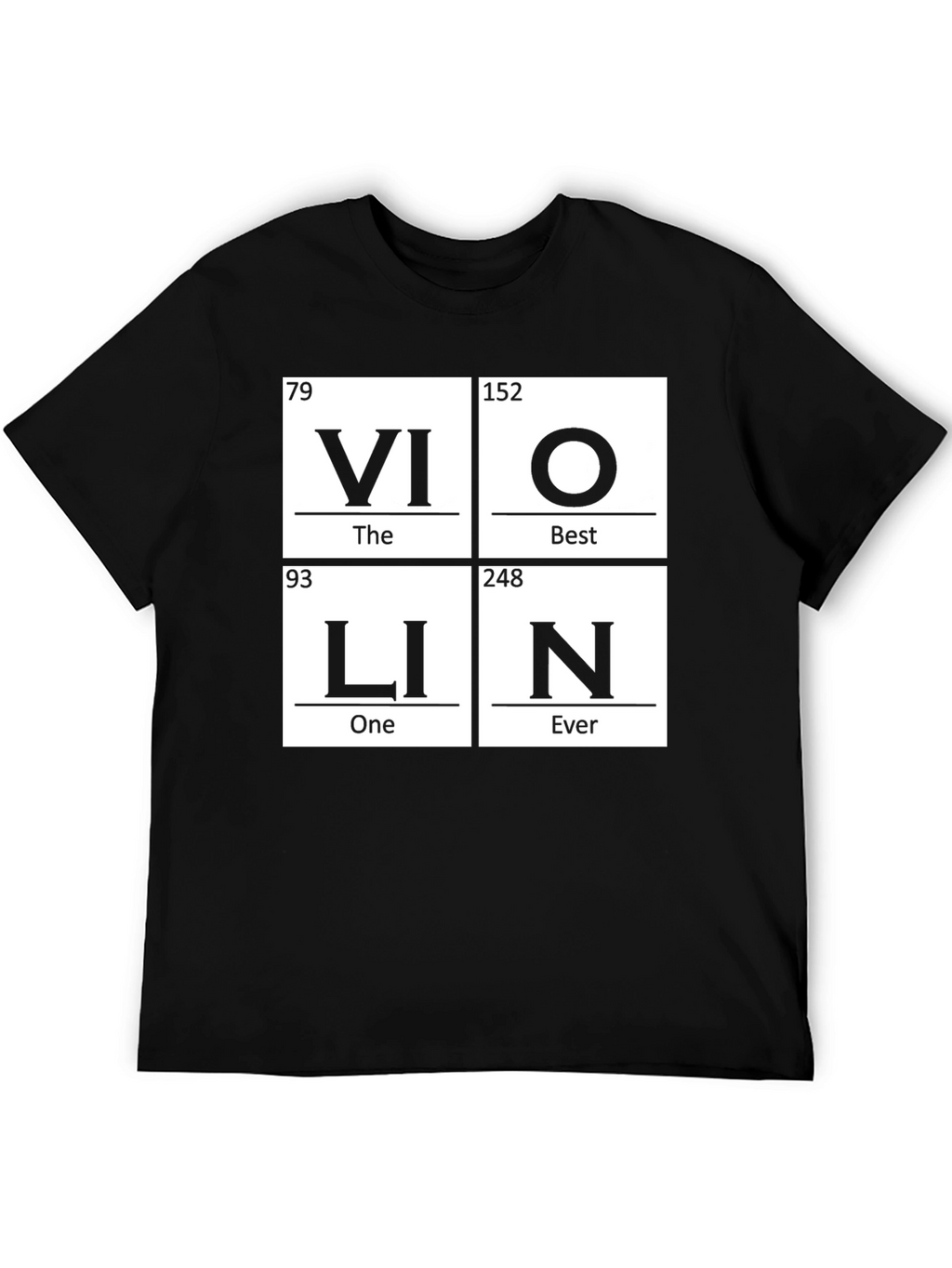 Violin Periodic Table Funny Music T-Shirt