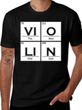 Violin Periodic Table Funny Music T-Shirt
