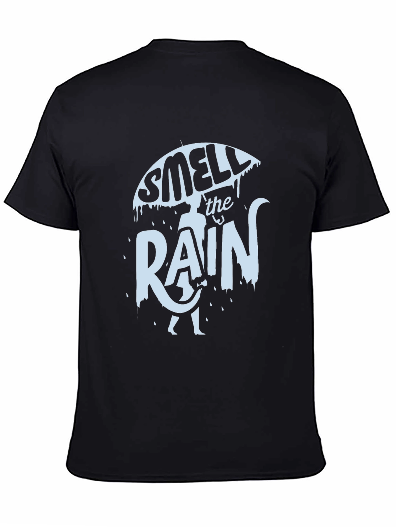 Smell the Rain Black Graphic Tee