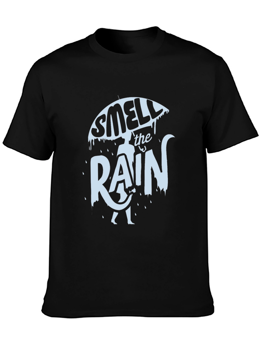 Smell the Rain Black Graphic Tee