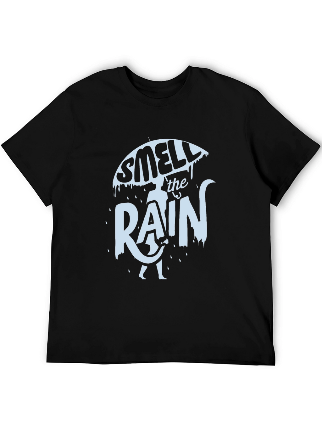 Smell the Rain Black Graphic Tee
