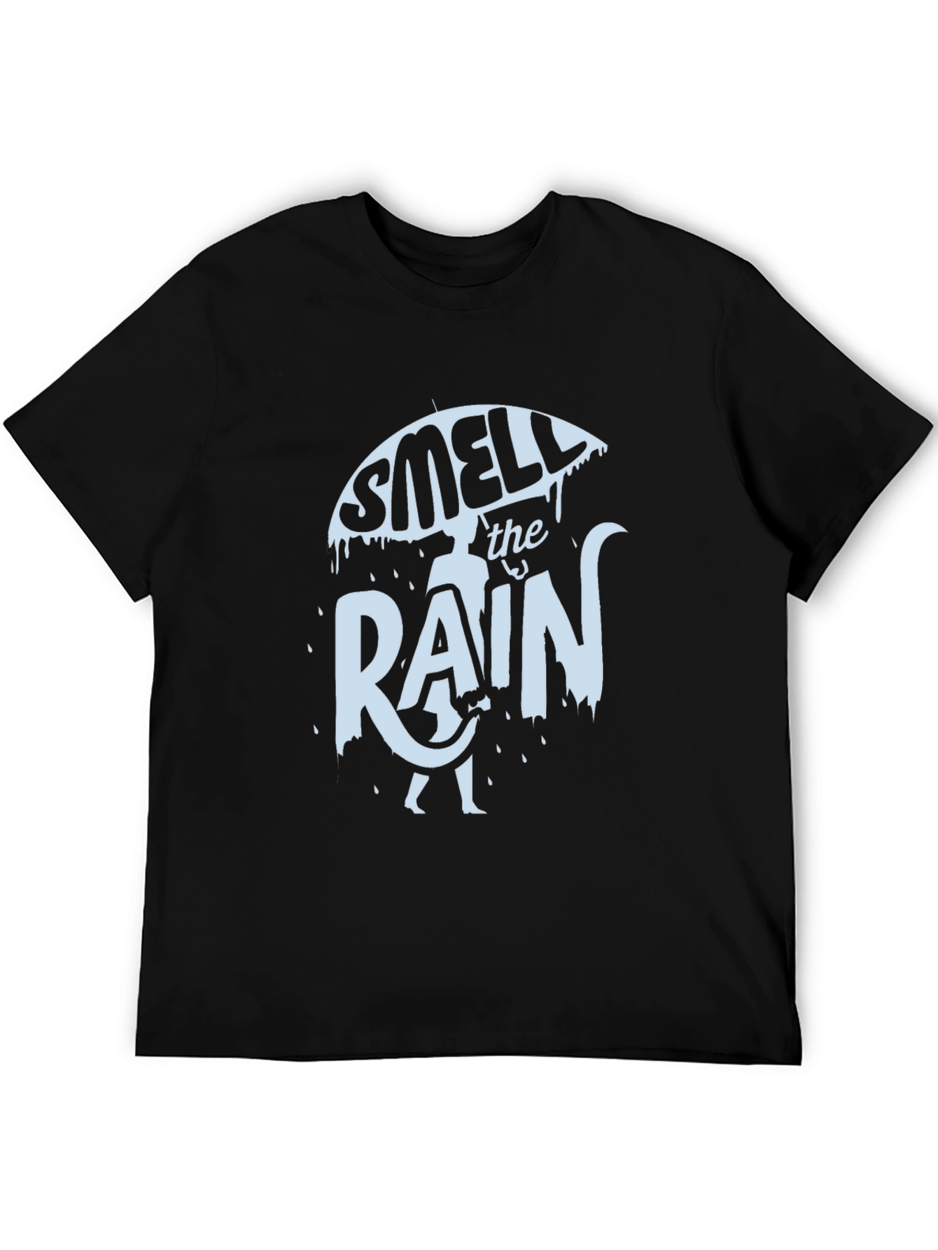Smell the Rain Black Graphic Tee