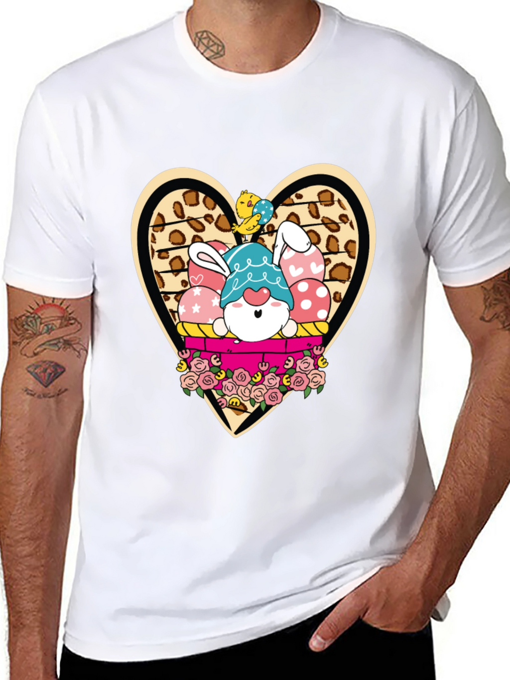 Easter Bunny Gnome T-Shirt - Cute Holiday Apparel