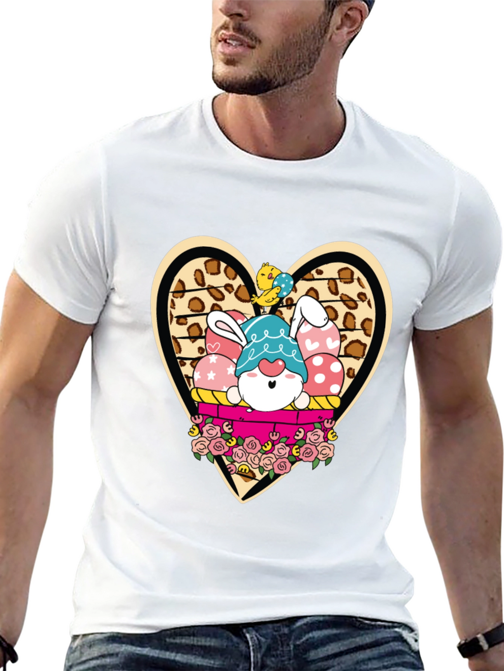 Easter Bunny Gnome T-Shirt - Cute Holiday Apparel