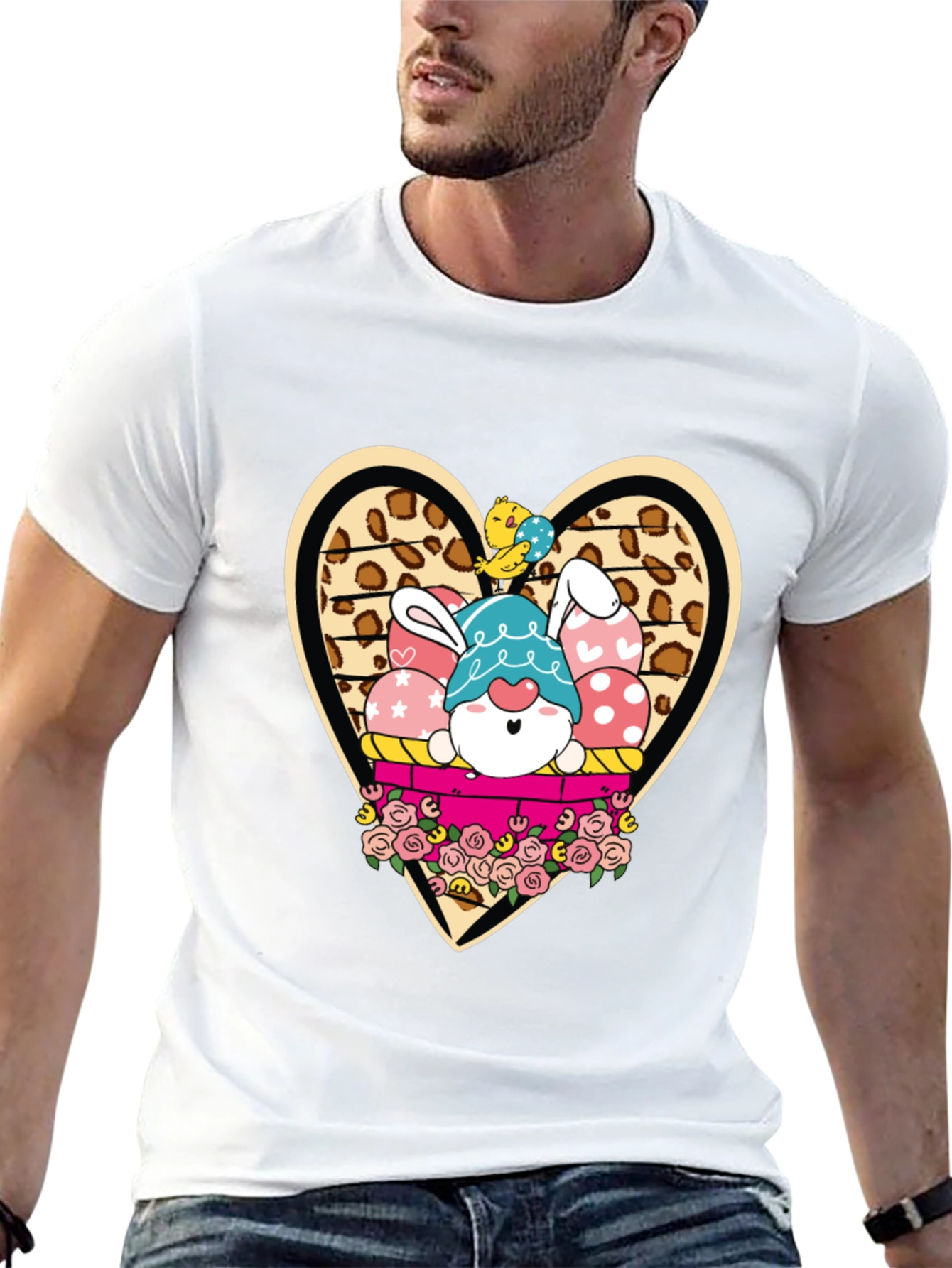 Easter Bunny Gnome T-Shirt - Cute Holiday Apparel