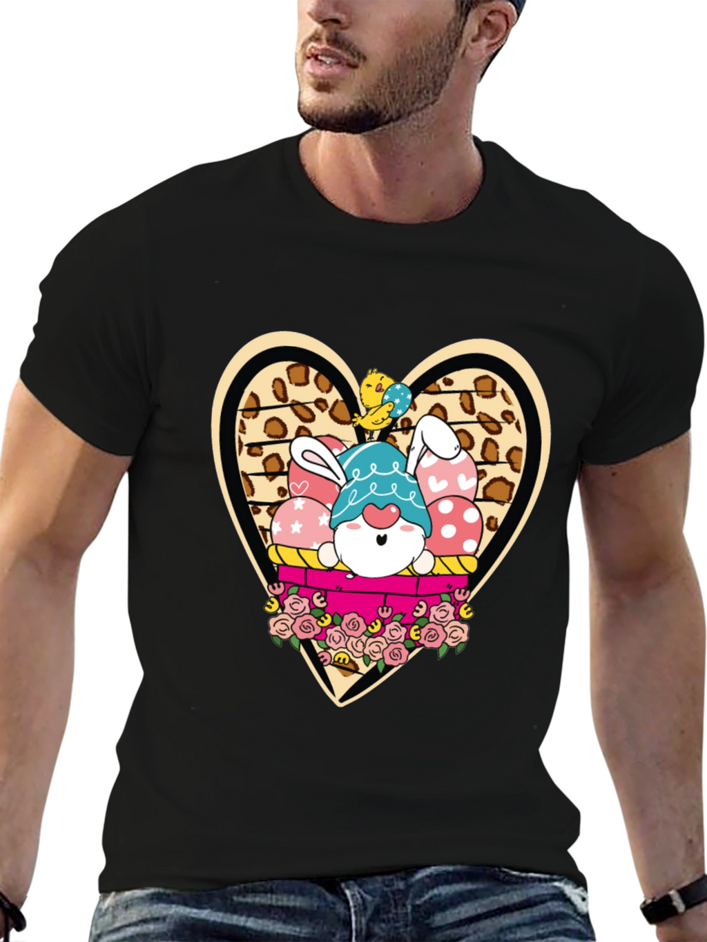 Easter Bunny Gnome T-Shirt - Cute Holiday Apparel