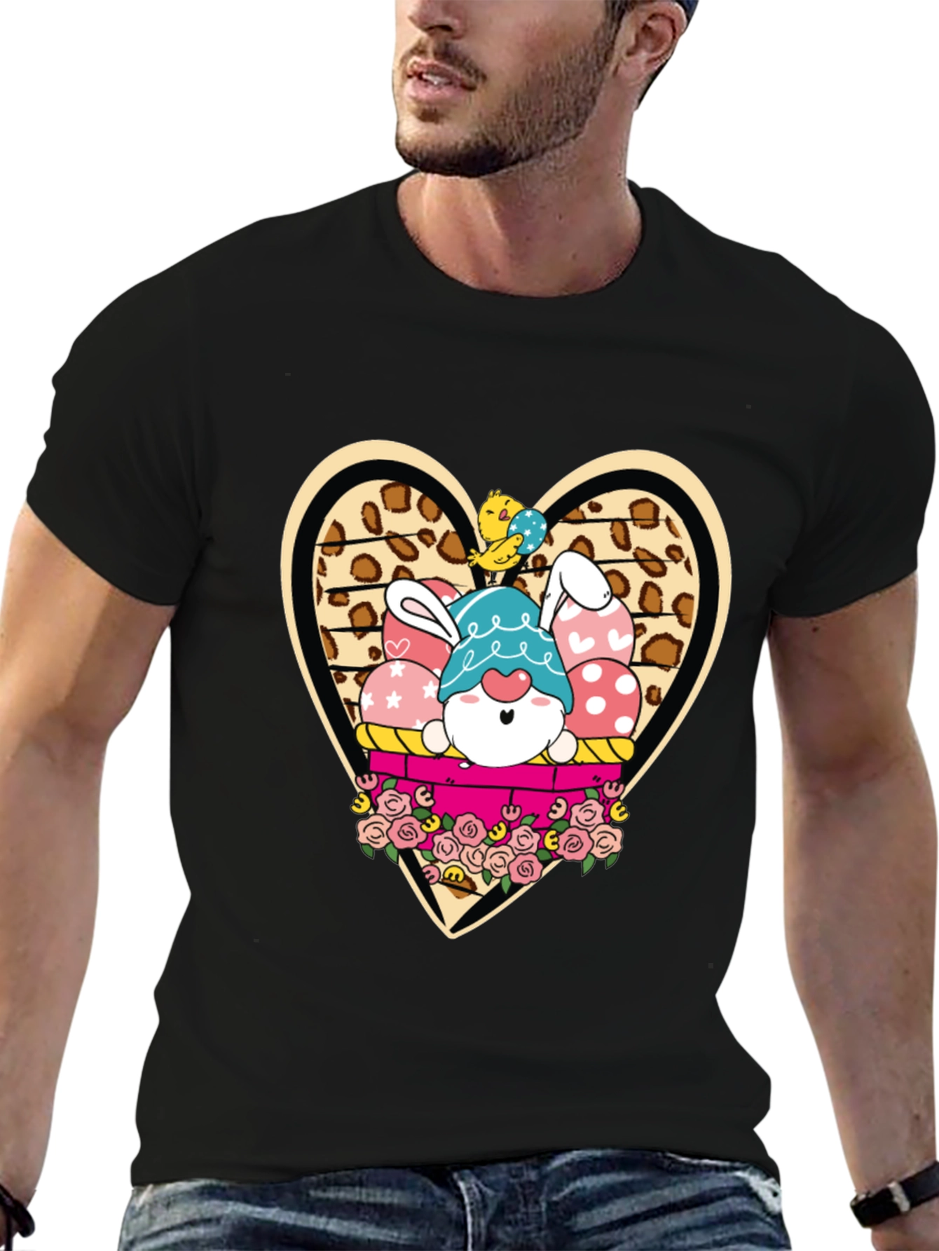 Easter Bunny Gnome T-Shirt - Cute Holiday Apparel
