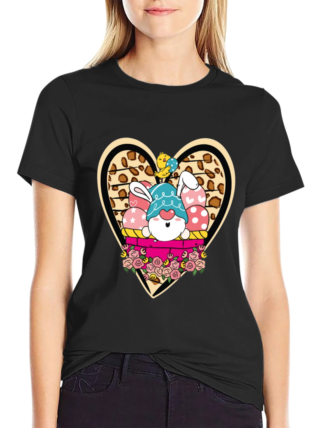 Easter Bunny Gnome T-Shirt - Cute Holiday Apparel