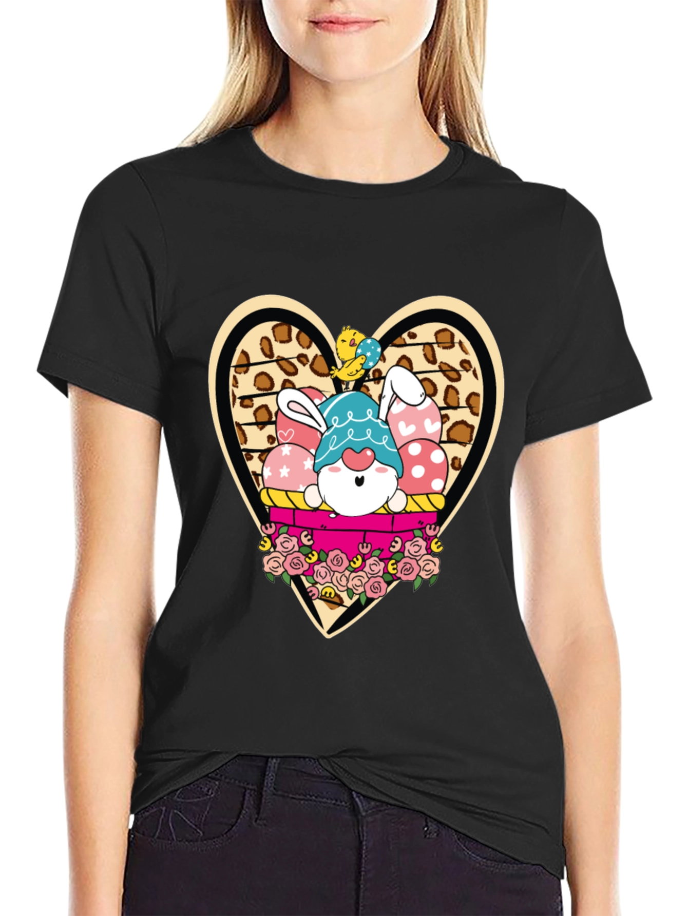 Easter Bunny Gnome T-Shirt - Cute Holiday Apparel