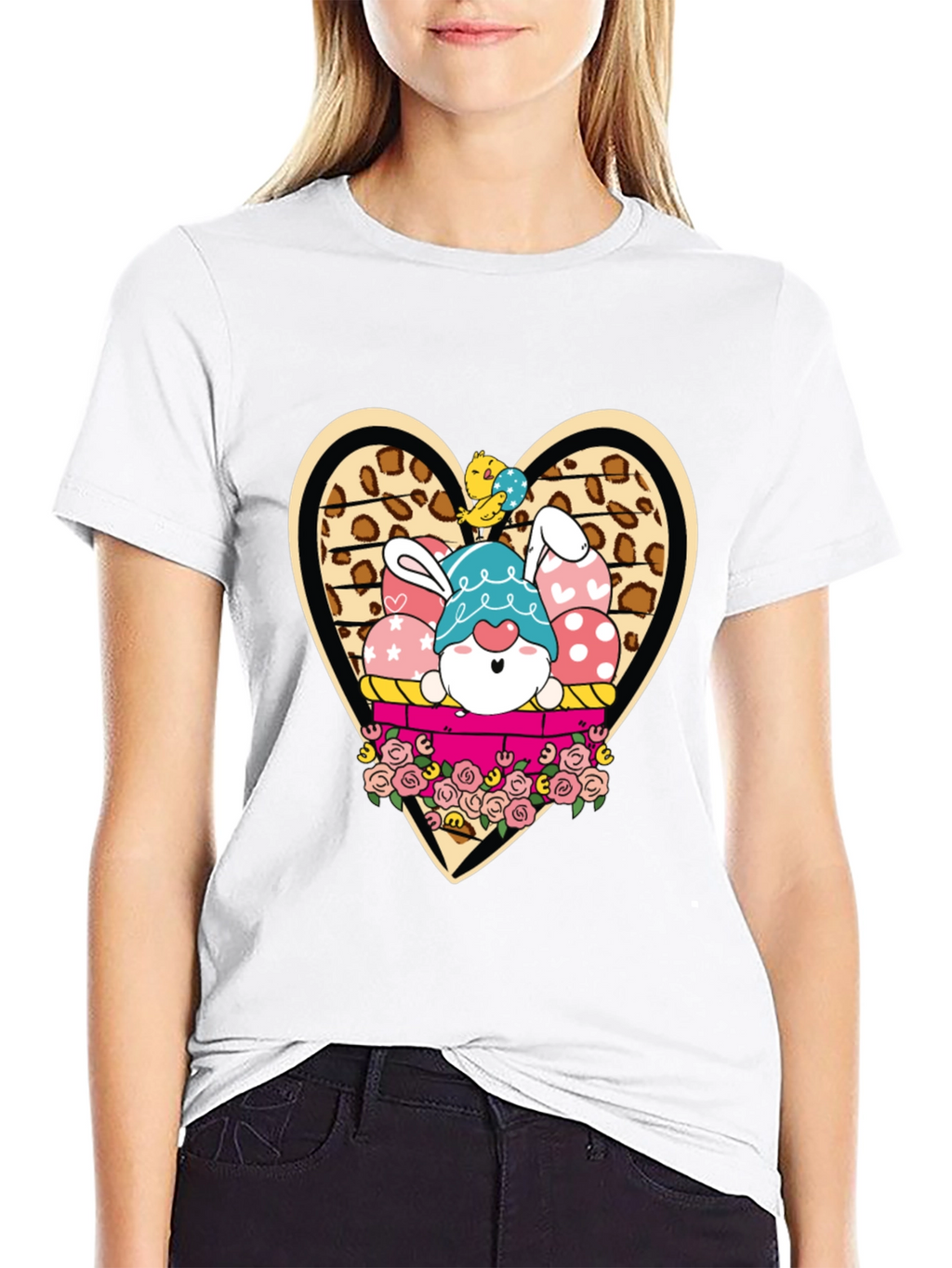 Easter Bunny Gnome T-Shirt - Cute Holiday Apparel