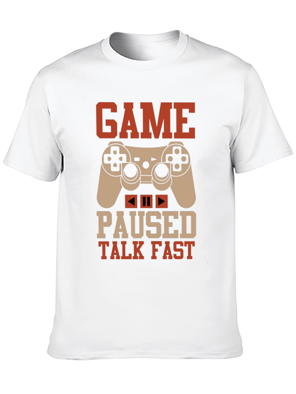 Game Paused Talk Fast Black Gaming T-Shirt
