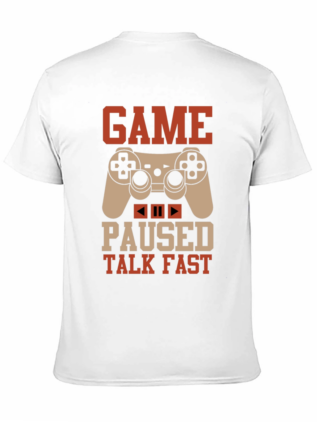 Game Paused Talk Fast Black Gaming T-Shirt