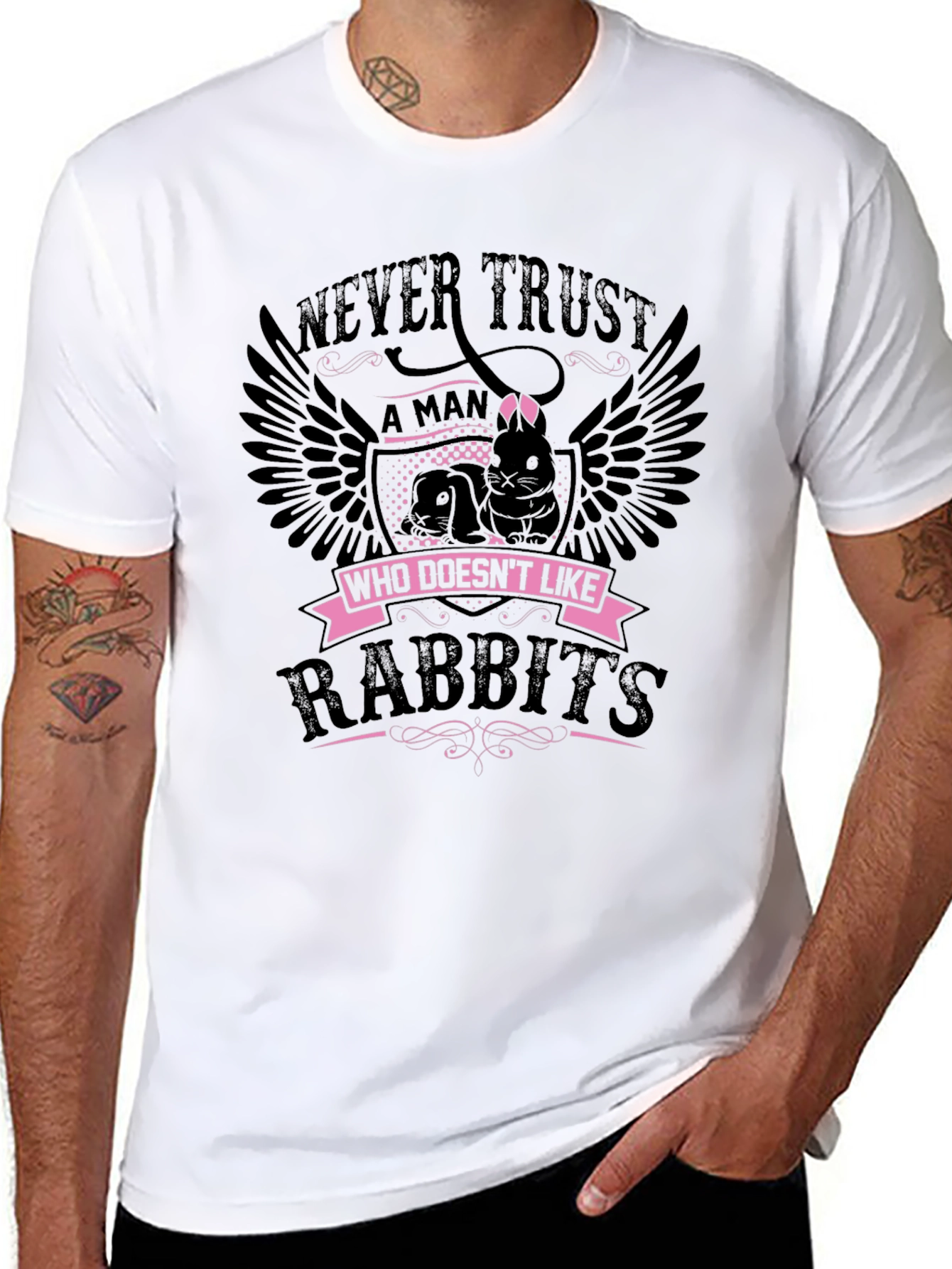 Never Trust Man Who Doesnt Like Rabbits T-Shirt