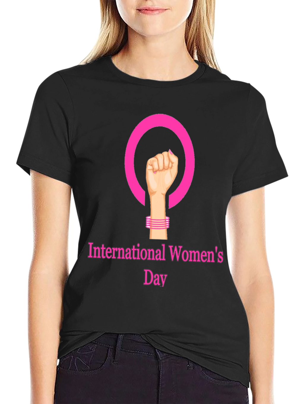 International Womens Day Black T-Shirt