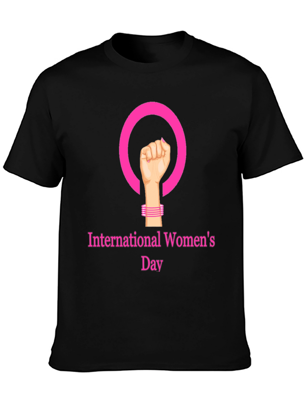 International Womens Day Black T-Shirt