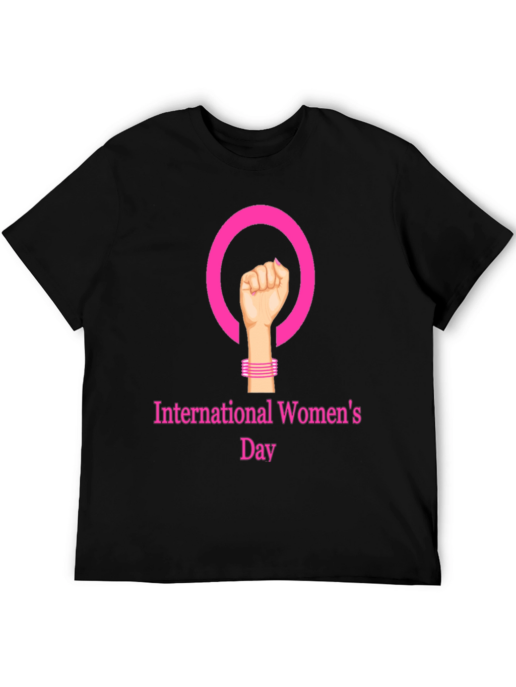 International Womens Day Black T-Shirt