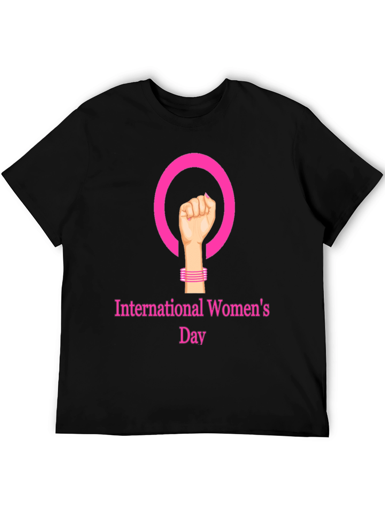 International Womens Day Black T-Shirt