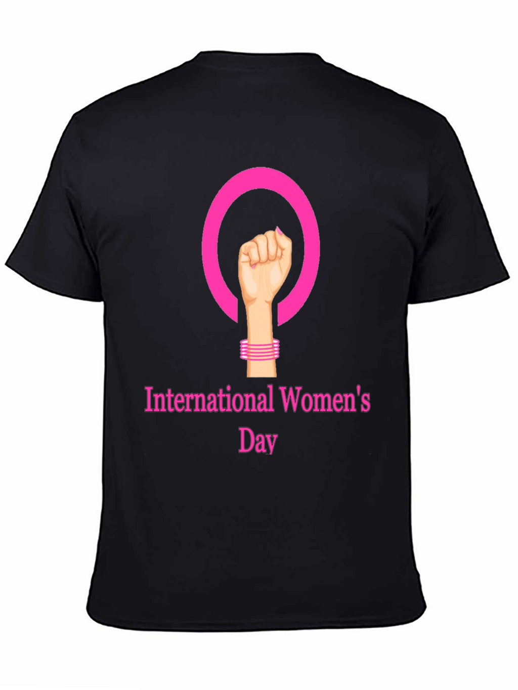 International Womens Day Black T-Shirt