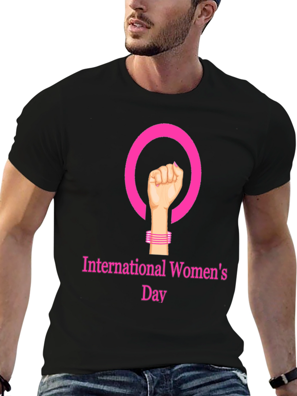 International Womens Day Black T-Shirt