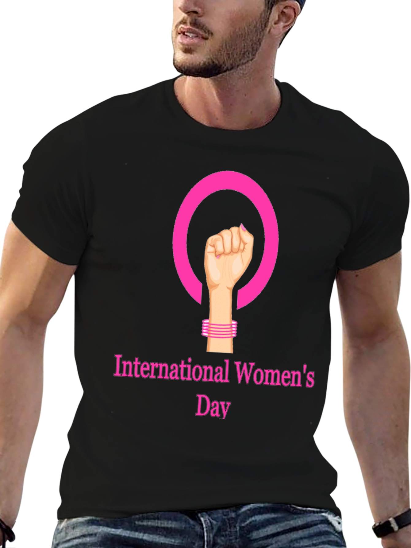 International Womens Day Black T-Shirt
