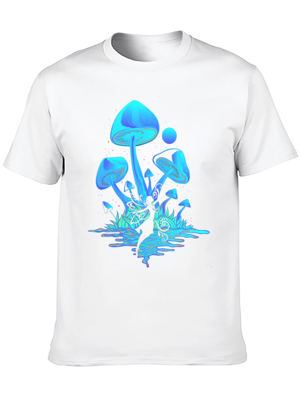 Mystical Mushroom Fairy Graphic T-Shirt