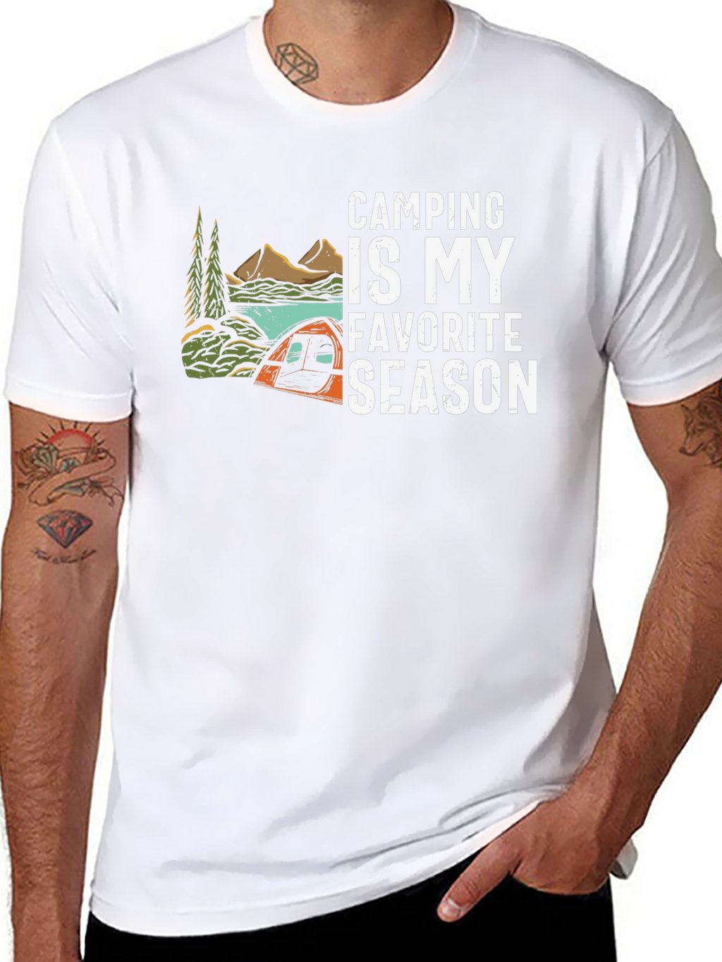 Camping Is My Favorite Season Graphic T-Shirt