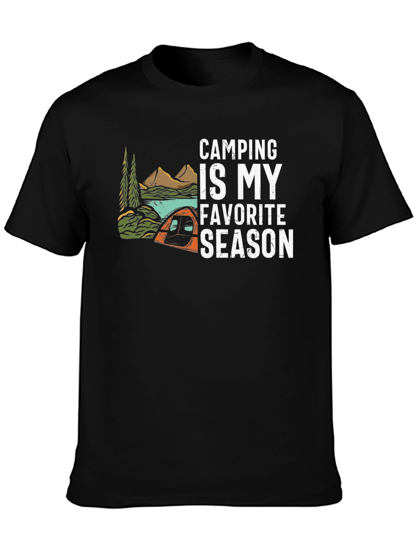 Camping Is My Favorite Season Graphic T-Shirt