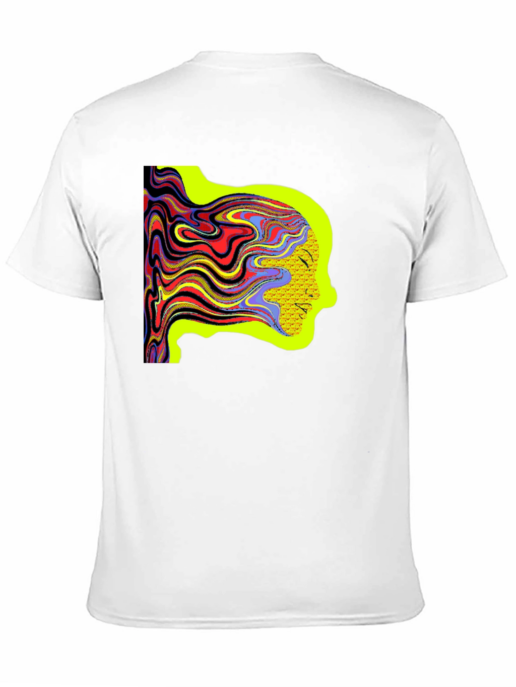 Psychedelic Woman Tee - Artistic Graphic Print Shirt
