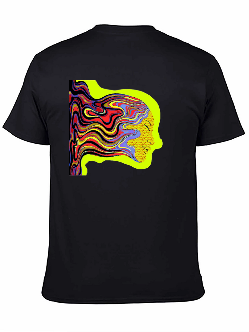 Psychedelic Woman Tee - Artistic Graphic Print Shirt