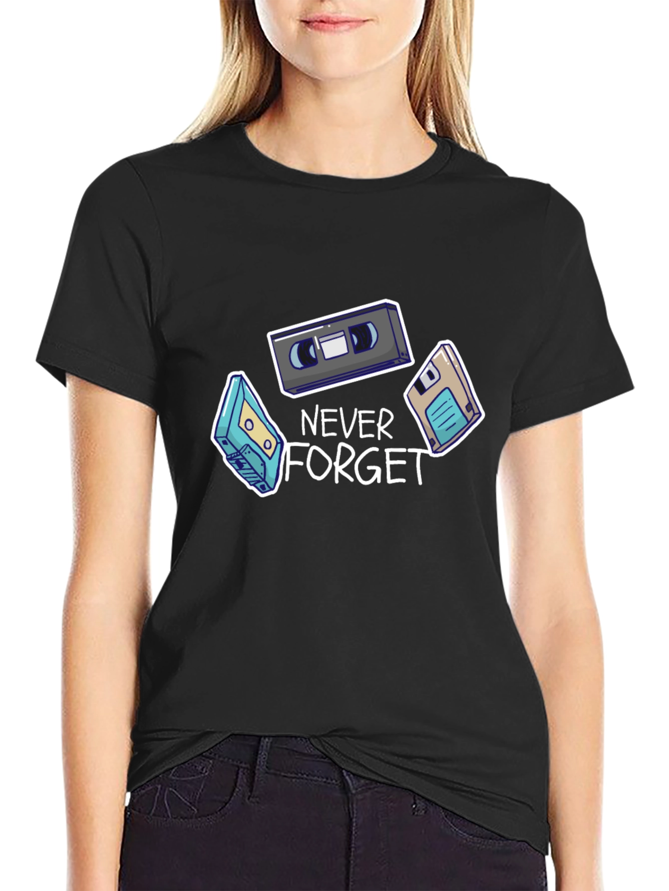 Never Forget Retro Graphic T-Shirt