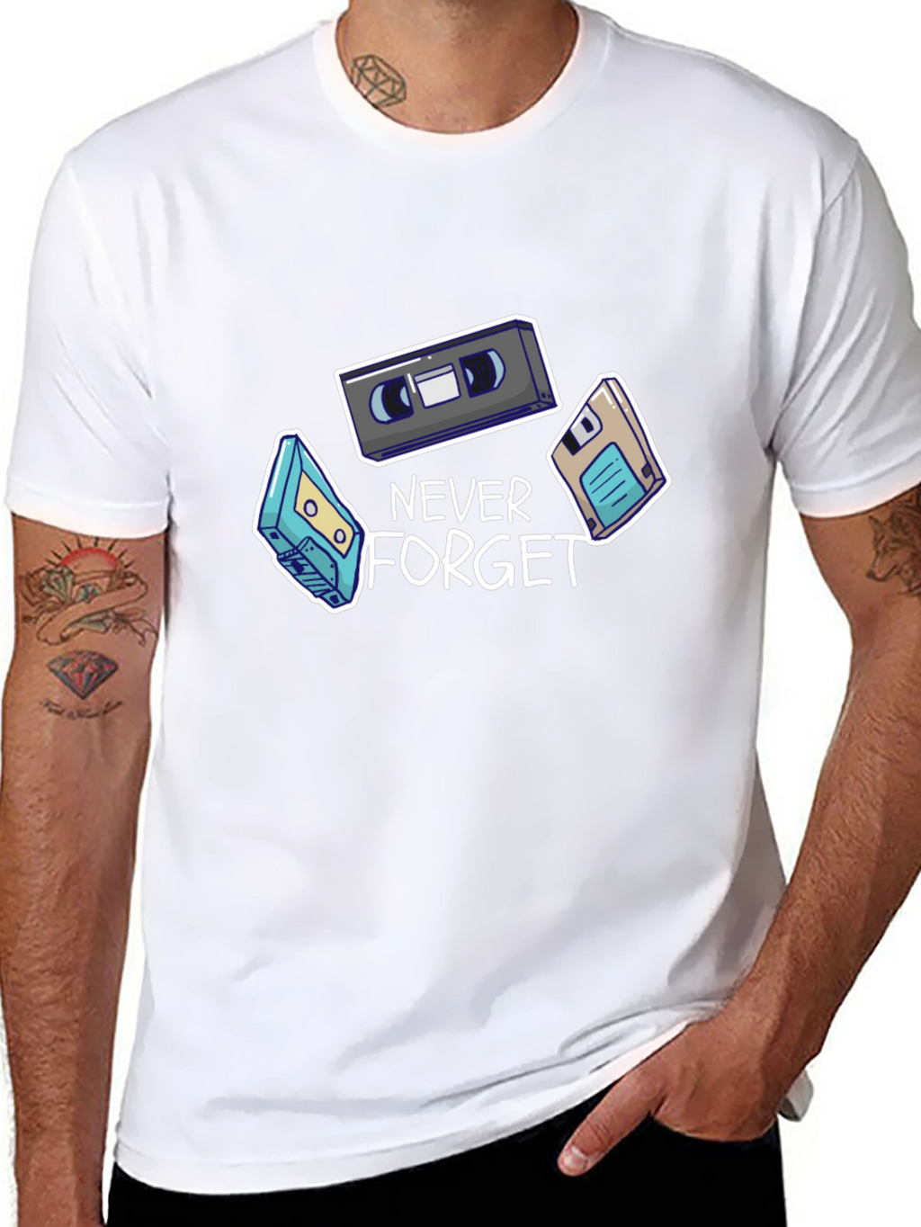 Never Forget Retro Graphic T-Shirt