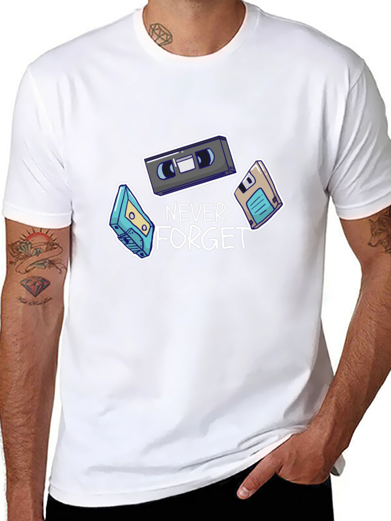 Never Forget Retro Graphic T-Shirt