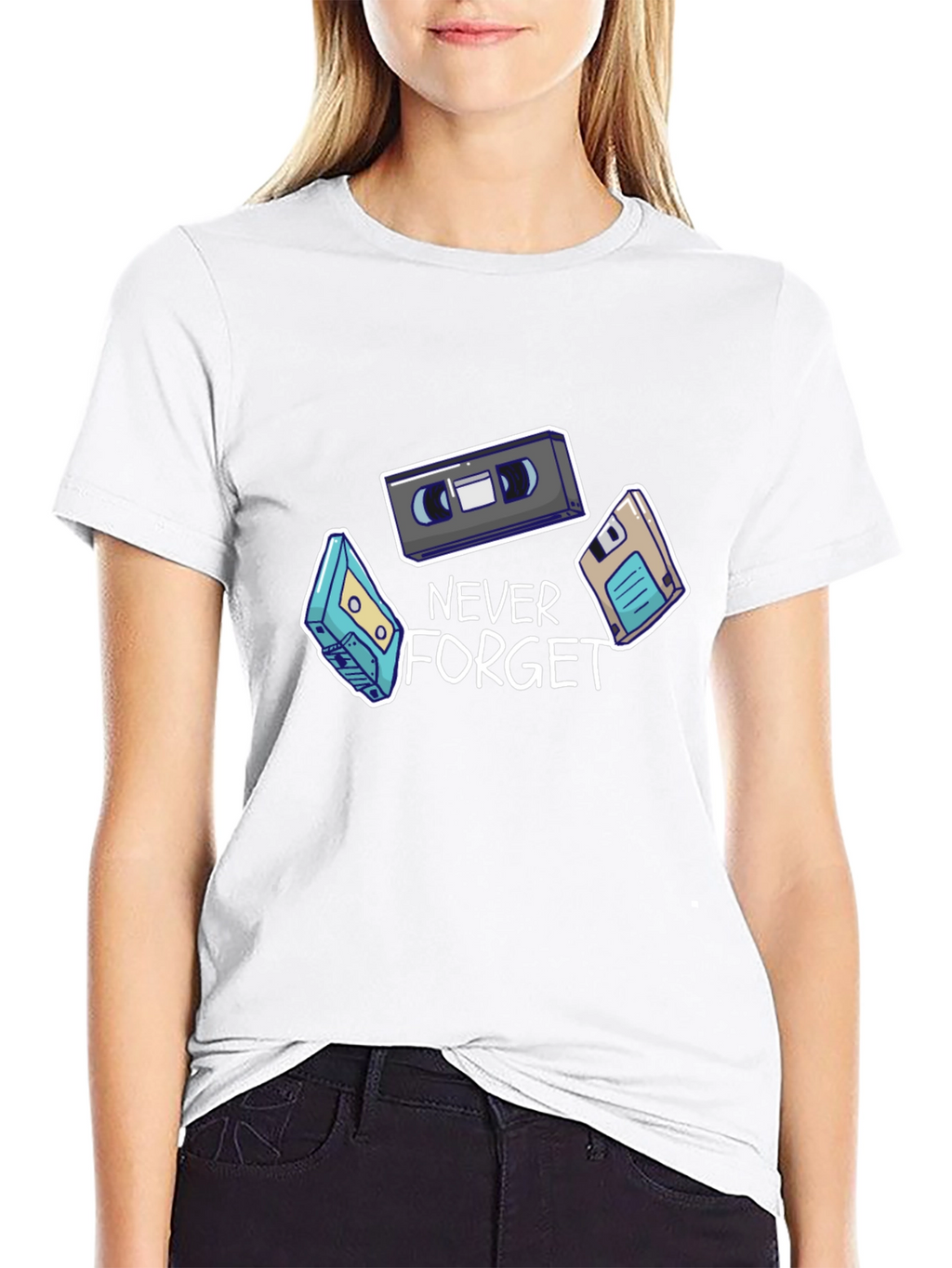 Never Forget Retro Graphic T-Shirt