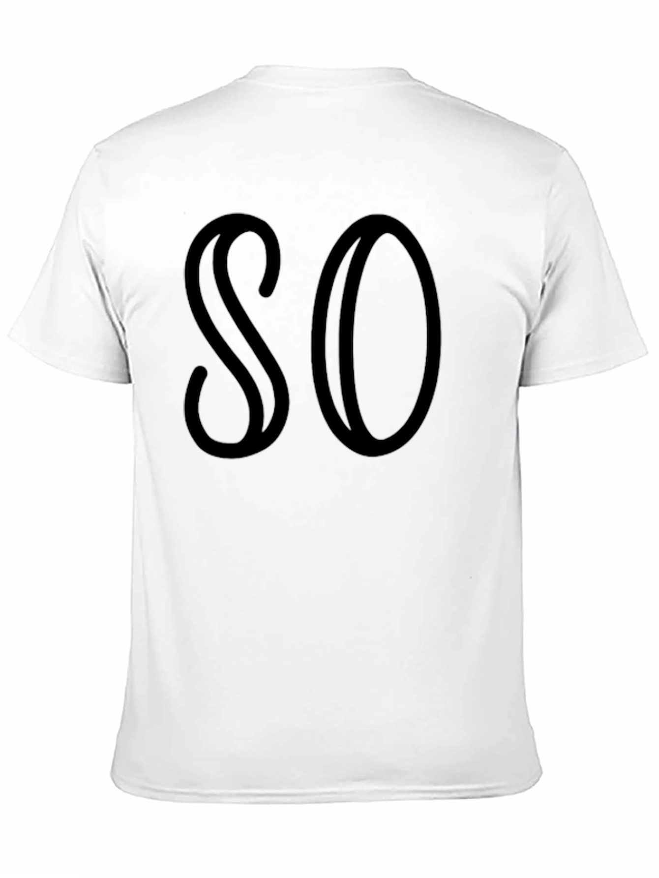 SO Graphic Tee - Black Cotton Blend Casual T-Shirt