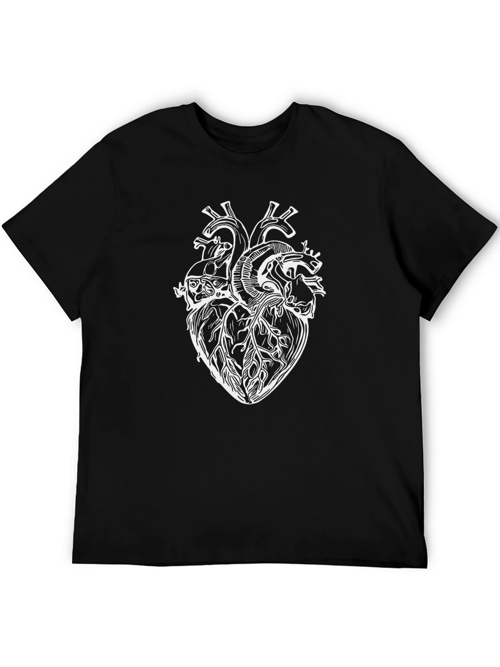 Anatomical Heart Graphic Black T-Shirt