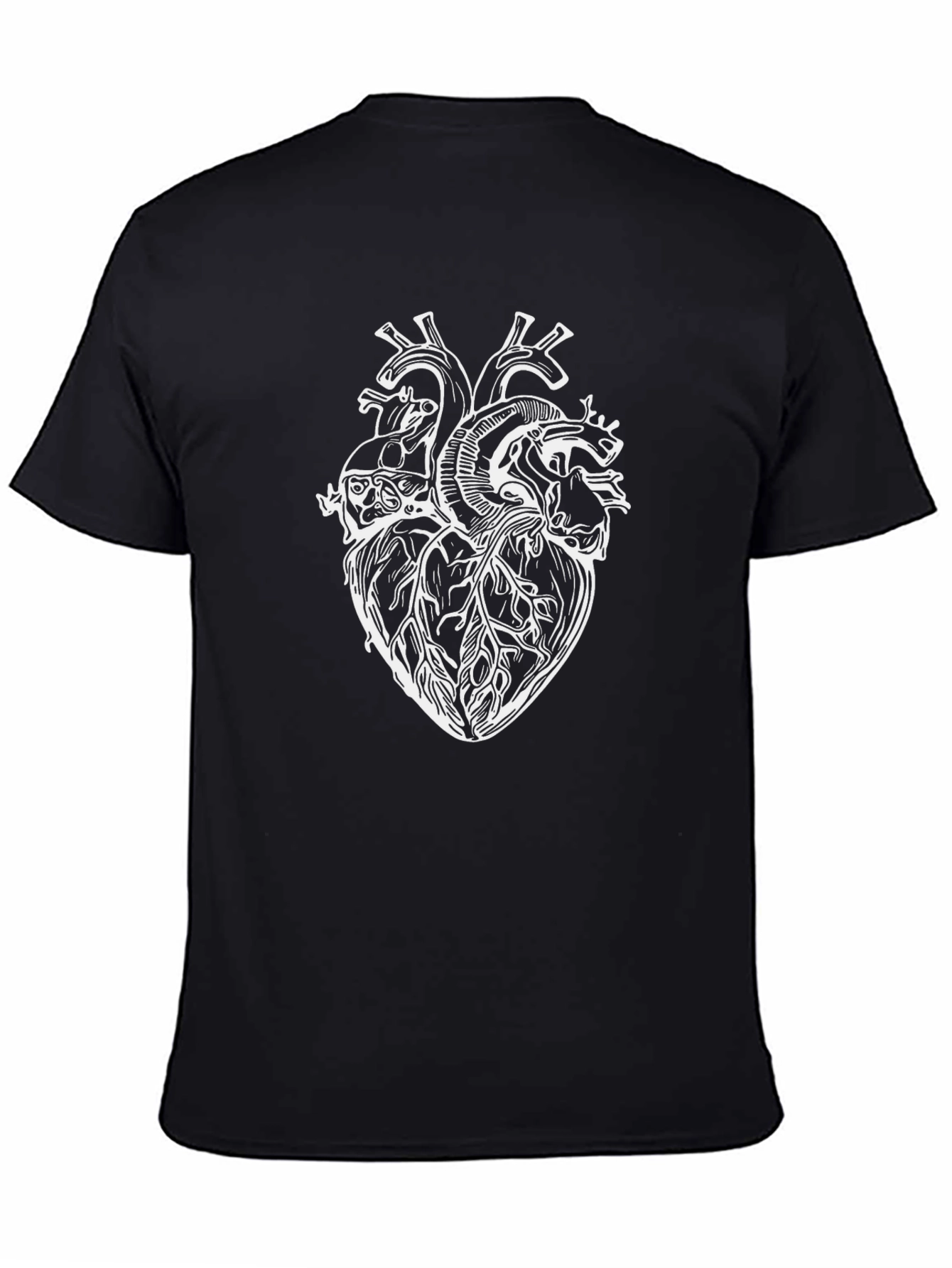 Anatomical Heart Graphic Black T-Shirt