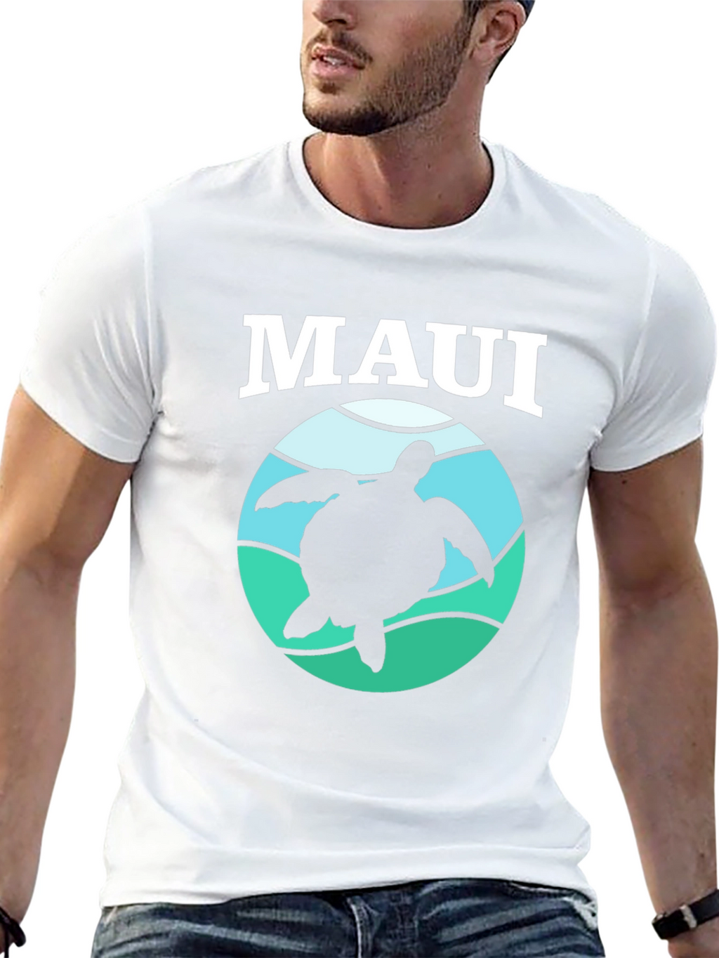 Maui Turtle Graphic Tee - Island Vibes