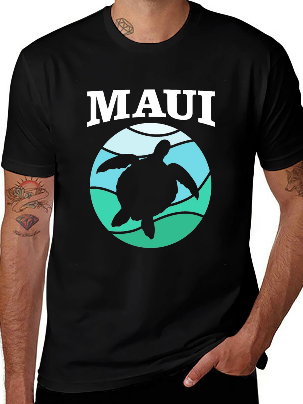 Maui Turtle Graphic Tee - Island Vibes