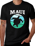 Maui Turtle Graphic Tee - Island Vibes